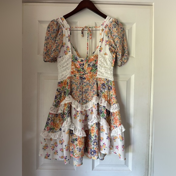 NWOT Altard State Aderny Patchwork Floral Dress Womens - Picture 6 of 7
